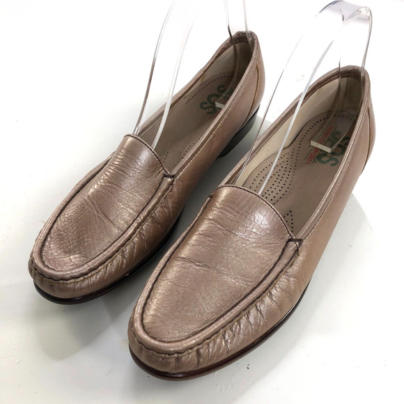 SAS Tripad Comfort 11 Slim Women's Slip On Moccasin Loafer Metallic Bronze - Picture 1 of 12